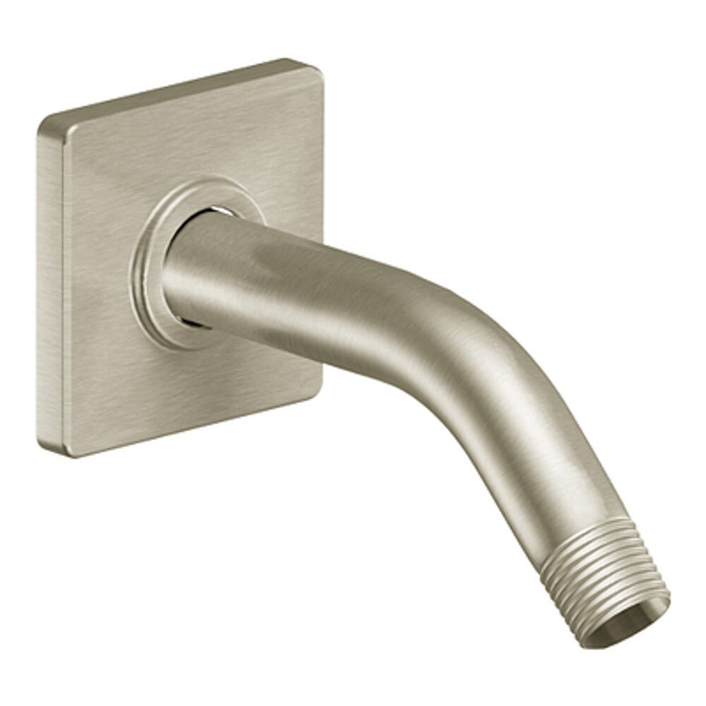 NWOT Moen S133BN 8-Inch Standard Shower Arm with Modern Square Flange, Brushed